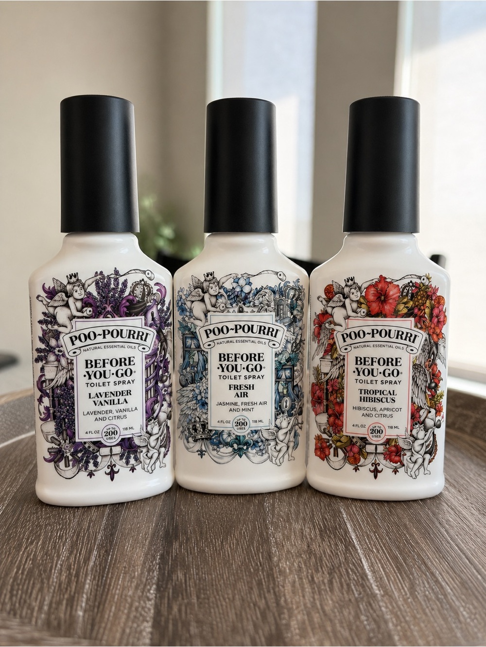 Poo-Pourri Toilet Spray Bundle Fresh Air 4oz Set of 3 Air Fresheners